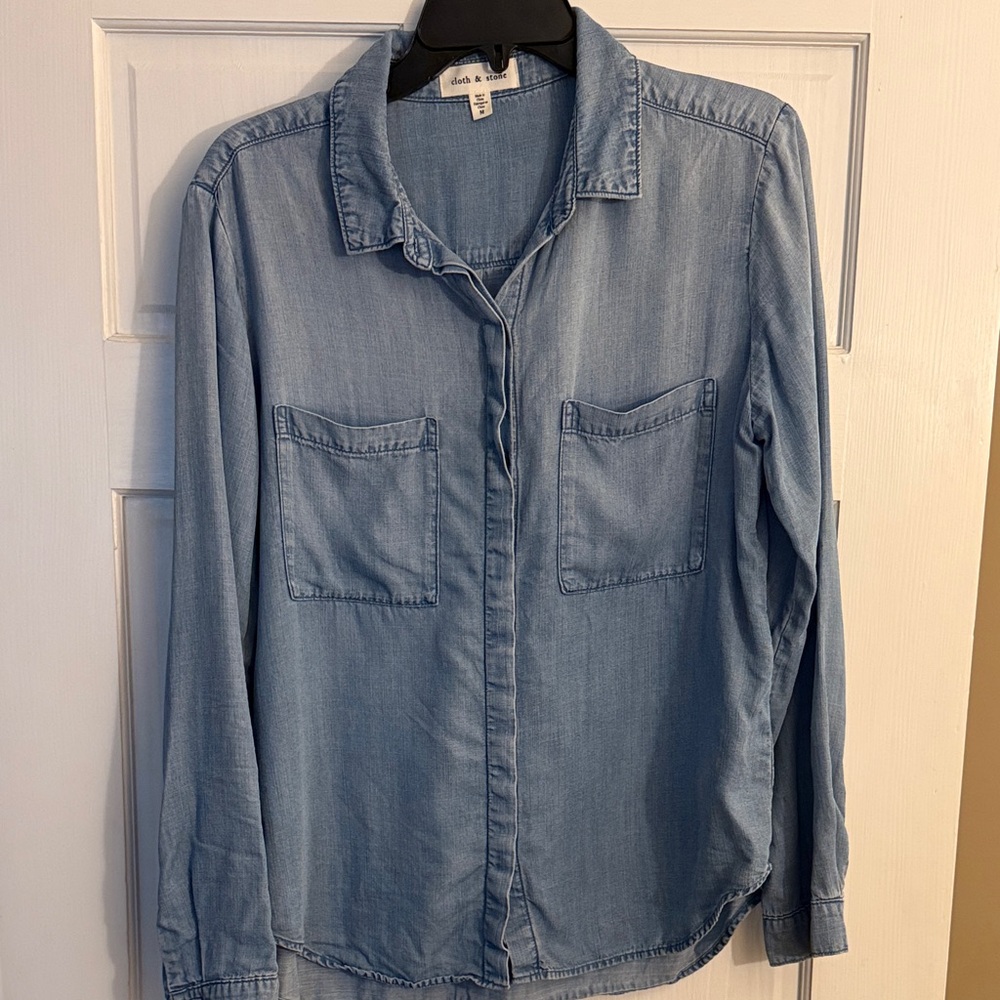 Cloth & Stone Sky Blue Button-Up